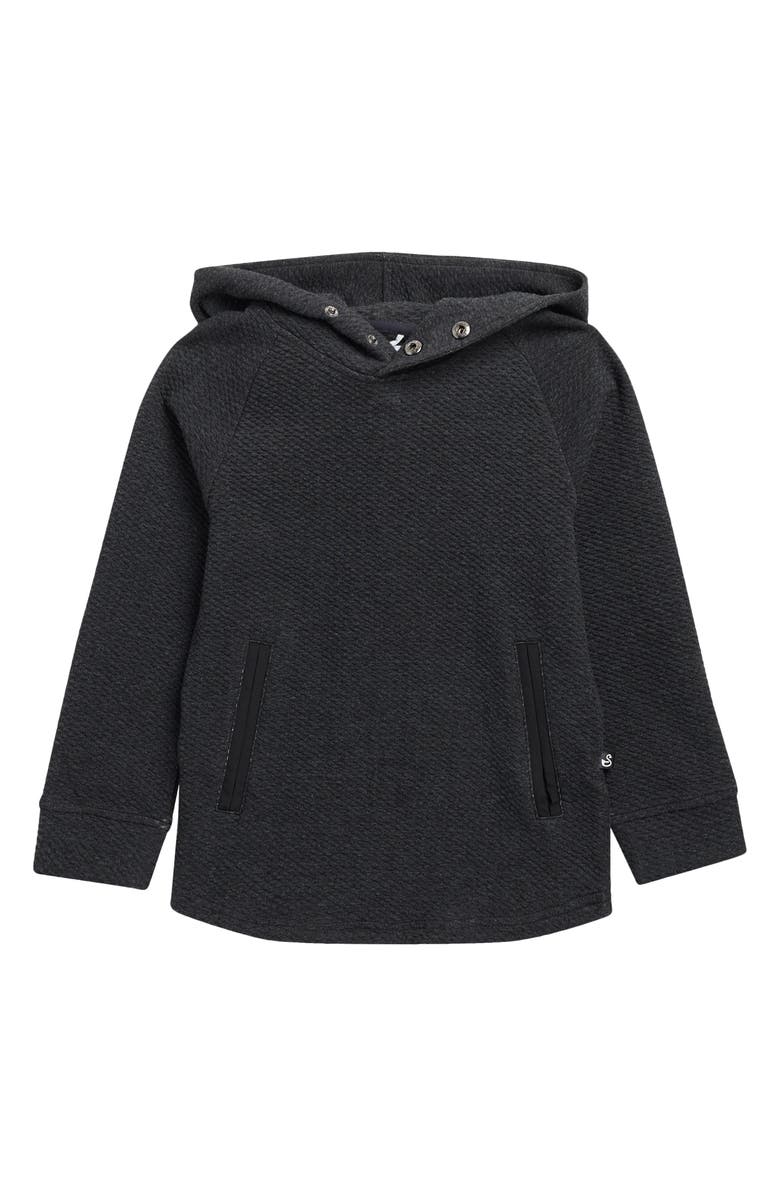 Swannies Kids' Camden Hoodie, Main, color, Black Heather