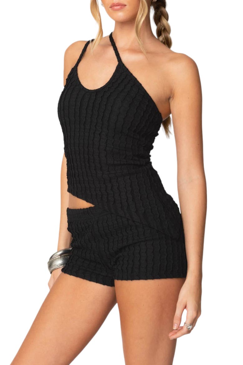 Phoebe Asymmetric Camisole, Alternate, color, BLACK