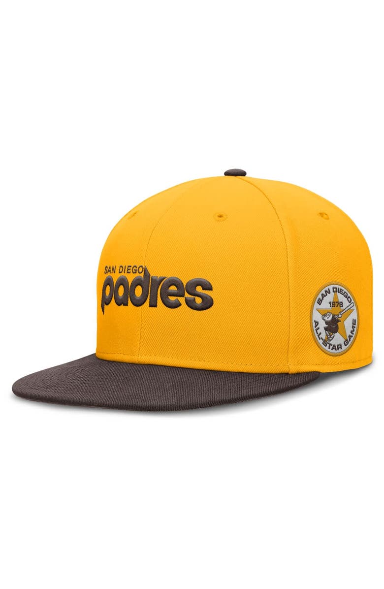Nike Men's Nike Gold San Diego Padres True Performance Fitted Hat, Alternate, color, Gold