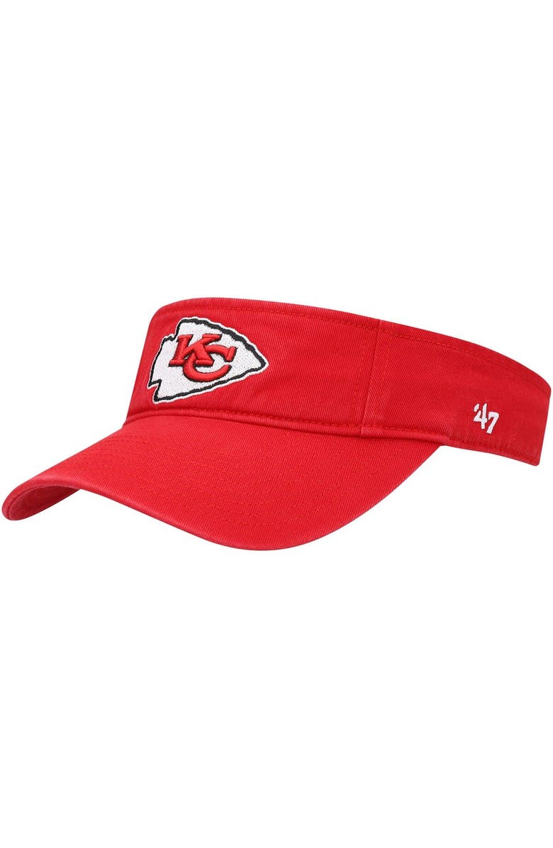 '47 Men's '47 Red Kansas City Chiefs Clean Up Visor, Main, color, Red