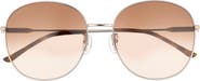 Gucci 59mm Polarized Round Sunglasses