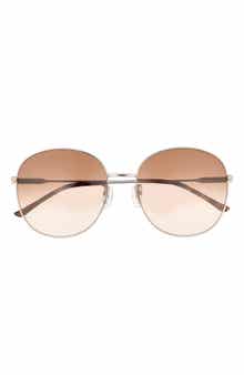 Gucci 59mm Polarized Round Sunglasses