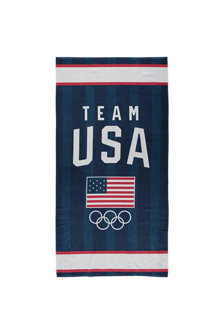 Team USA 30'' x 60'' Beach Towel, Main, color, Navy