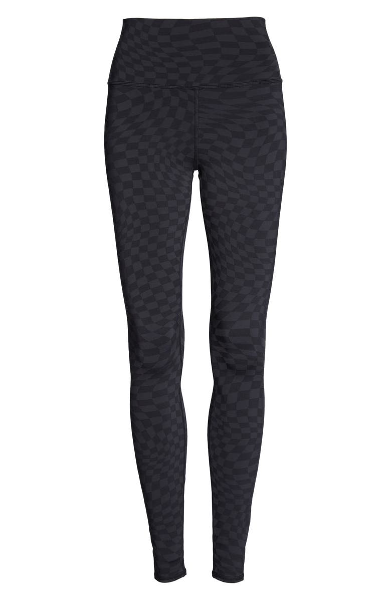 Alo Jacquard Check High Waist Leggings, Alternate, color, 