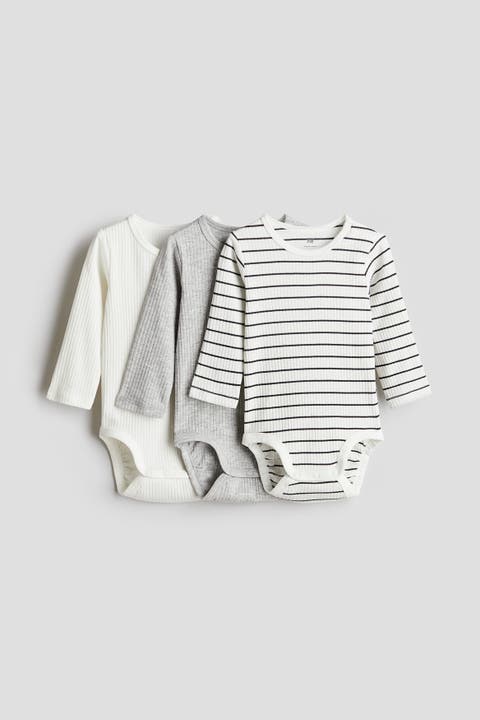 3-pack ribbed bodysuits