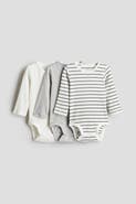 H&M 3-pack Ribbed Bodysuits