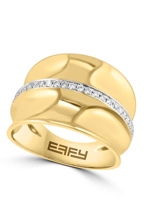 14K Yellow Gold Golden Embrace Diamond Ring