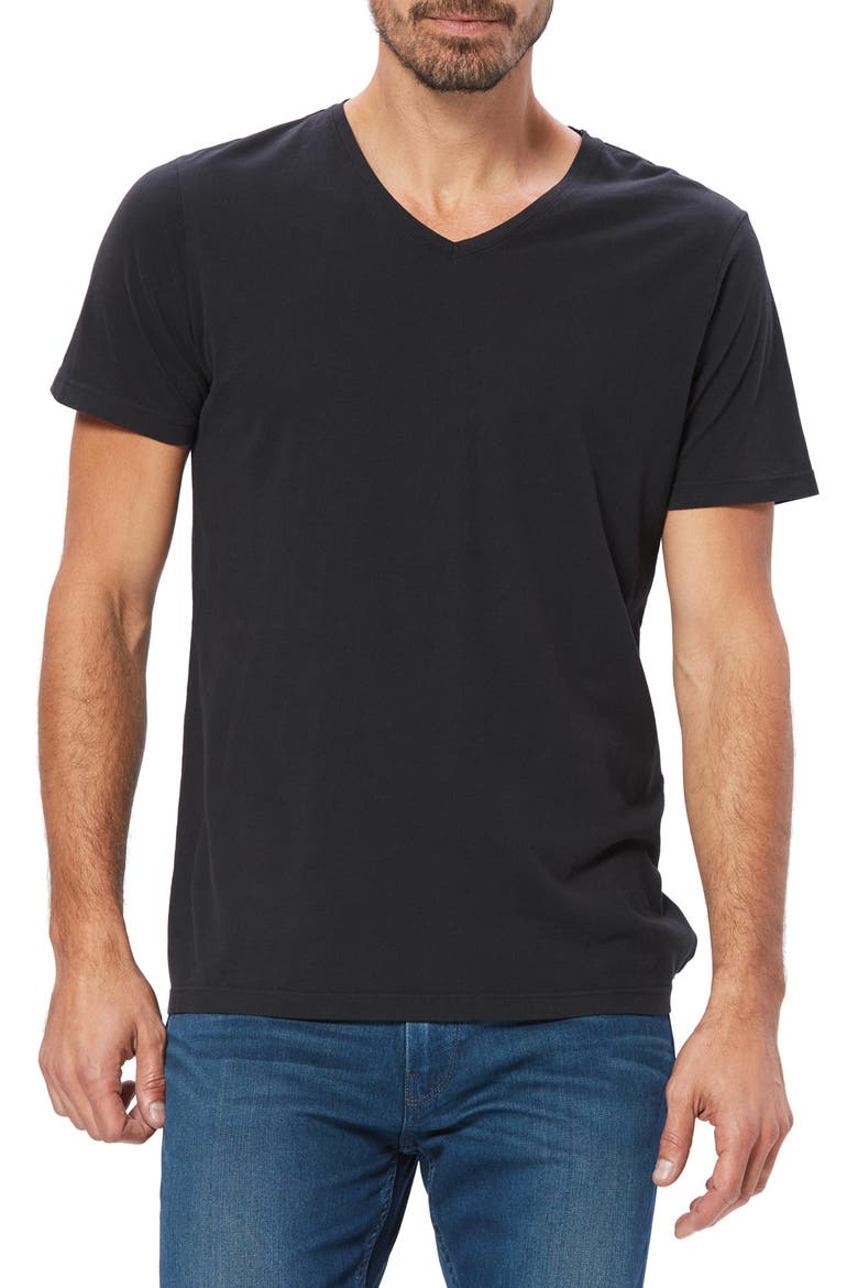 Grayson V-Neck T-Shirt, Main, color, BLACK