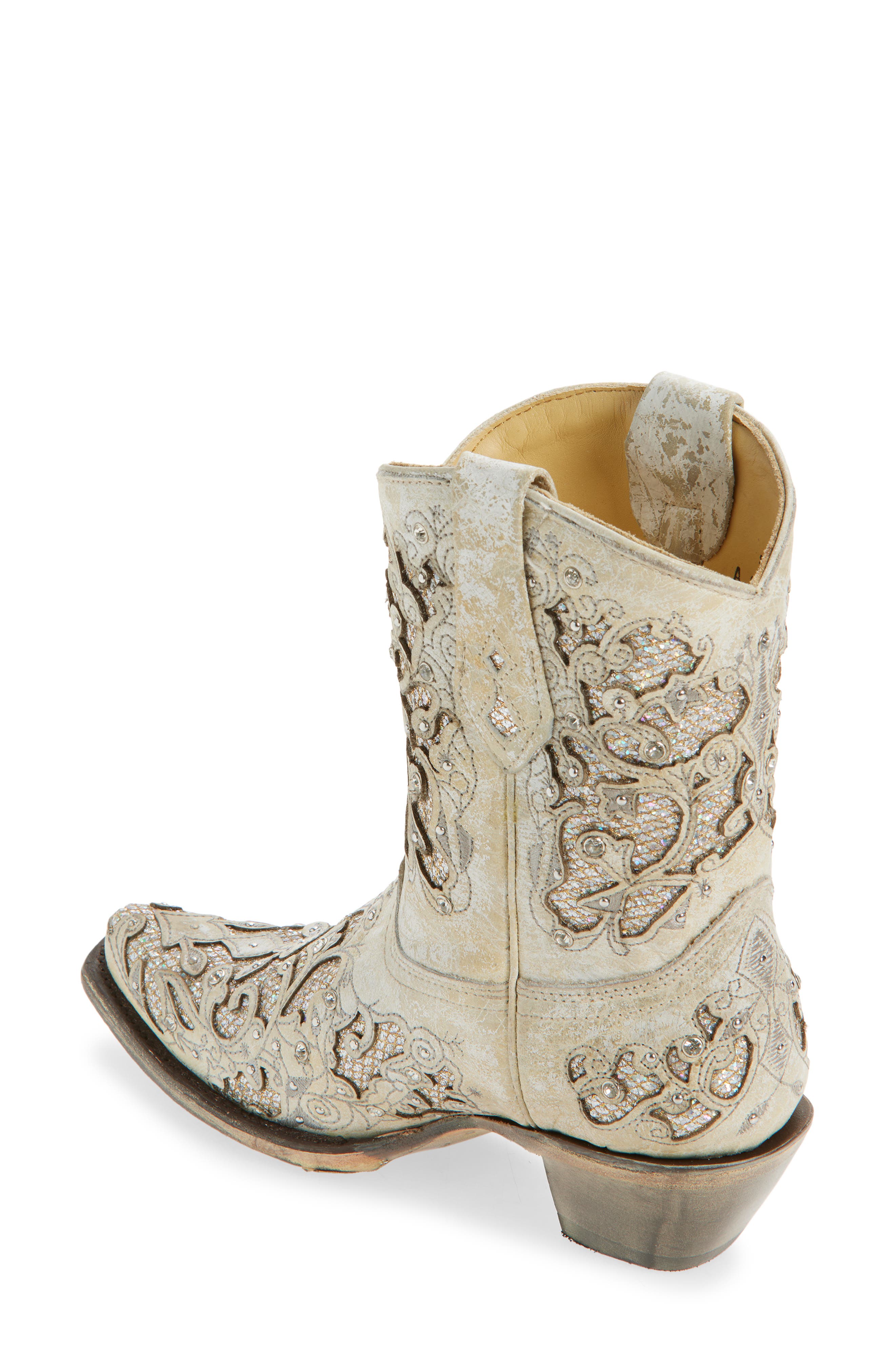 CORRAL Glitter Inlay & Crystal Western Boot, Alternate, color, 