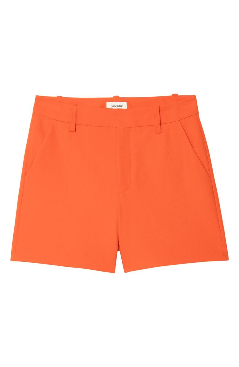 Zadig & Voltaire Sidou Shorts, Alternate, color, Tangerine