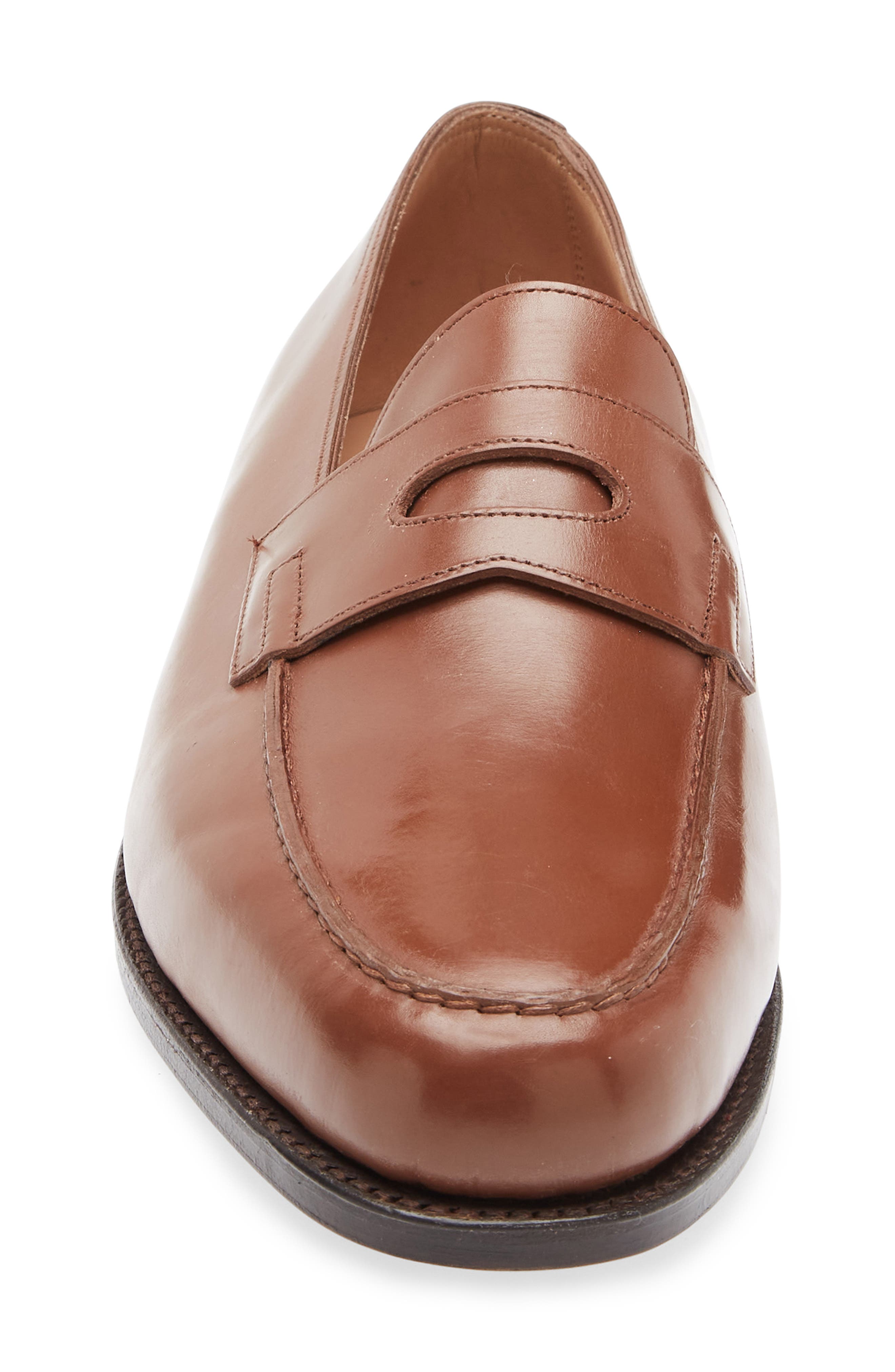 John Lobb Lopez Penny Loafer, Alternate, color, Parisian Brown
