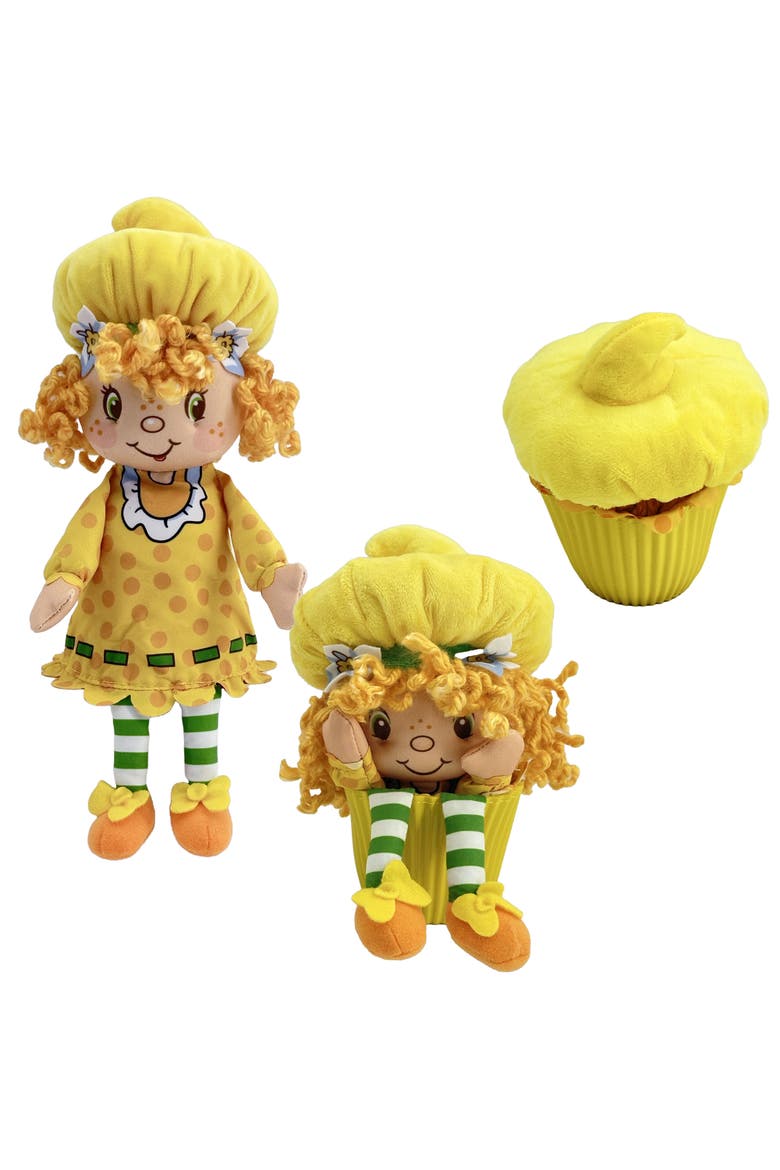 Pop n Flip 9 Inch Lemon Meringue Plush Doll, Alternate, color, Yellow
