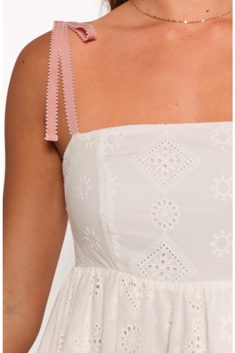 Odessa Cotton Eyelet Maxi Dress, Alternate, color, WHITE