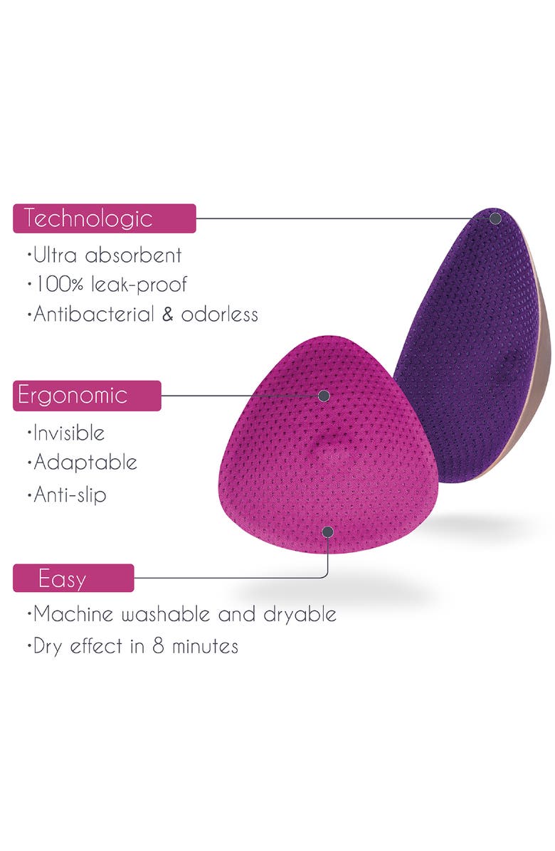 Cache Coeur Curve Essential Daytime Nursing Pads, Alternate, color, Fuchsia