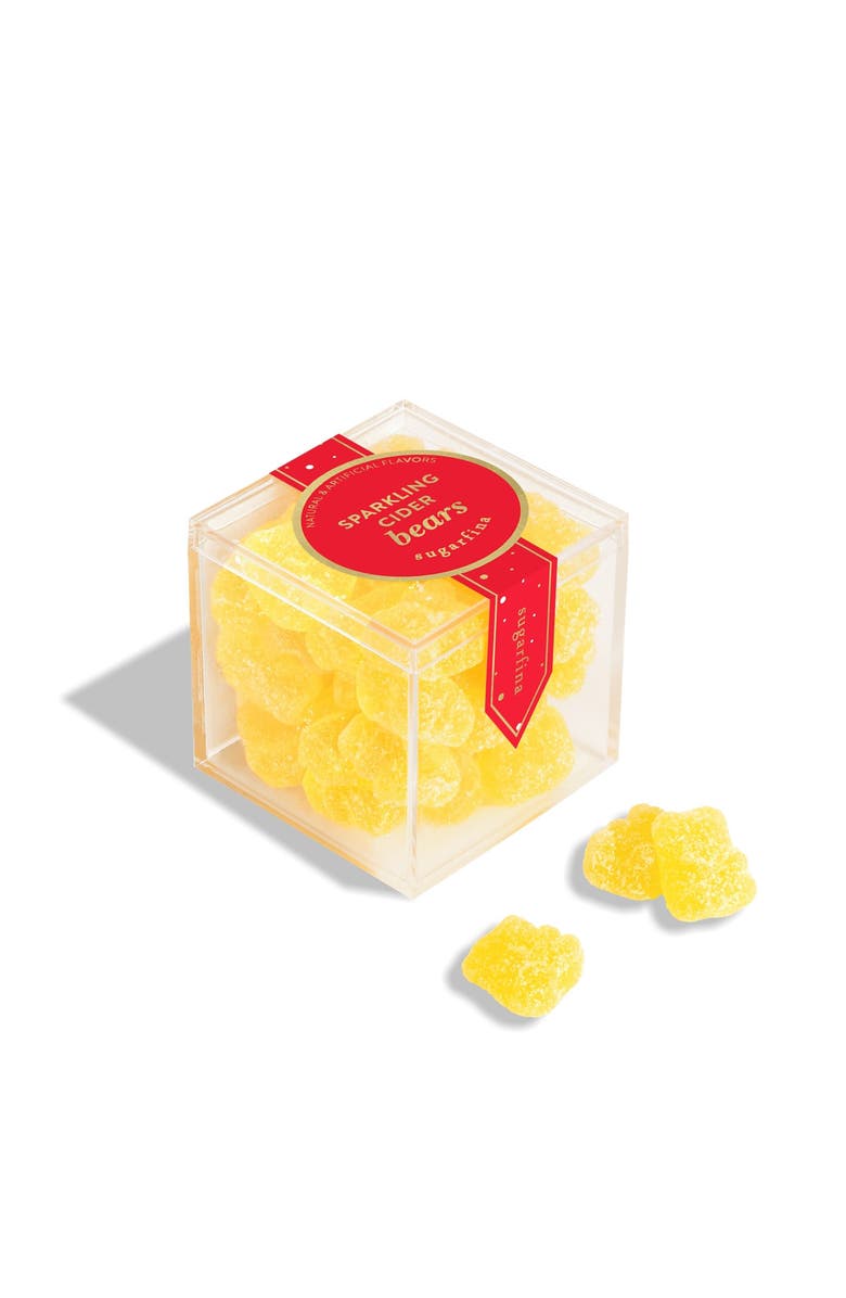 sugarfina Sparkling Cider Gummy Bears Set of 3 Candy Cubes, Alternate, color, Multi