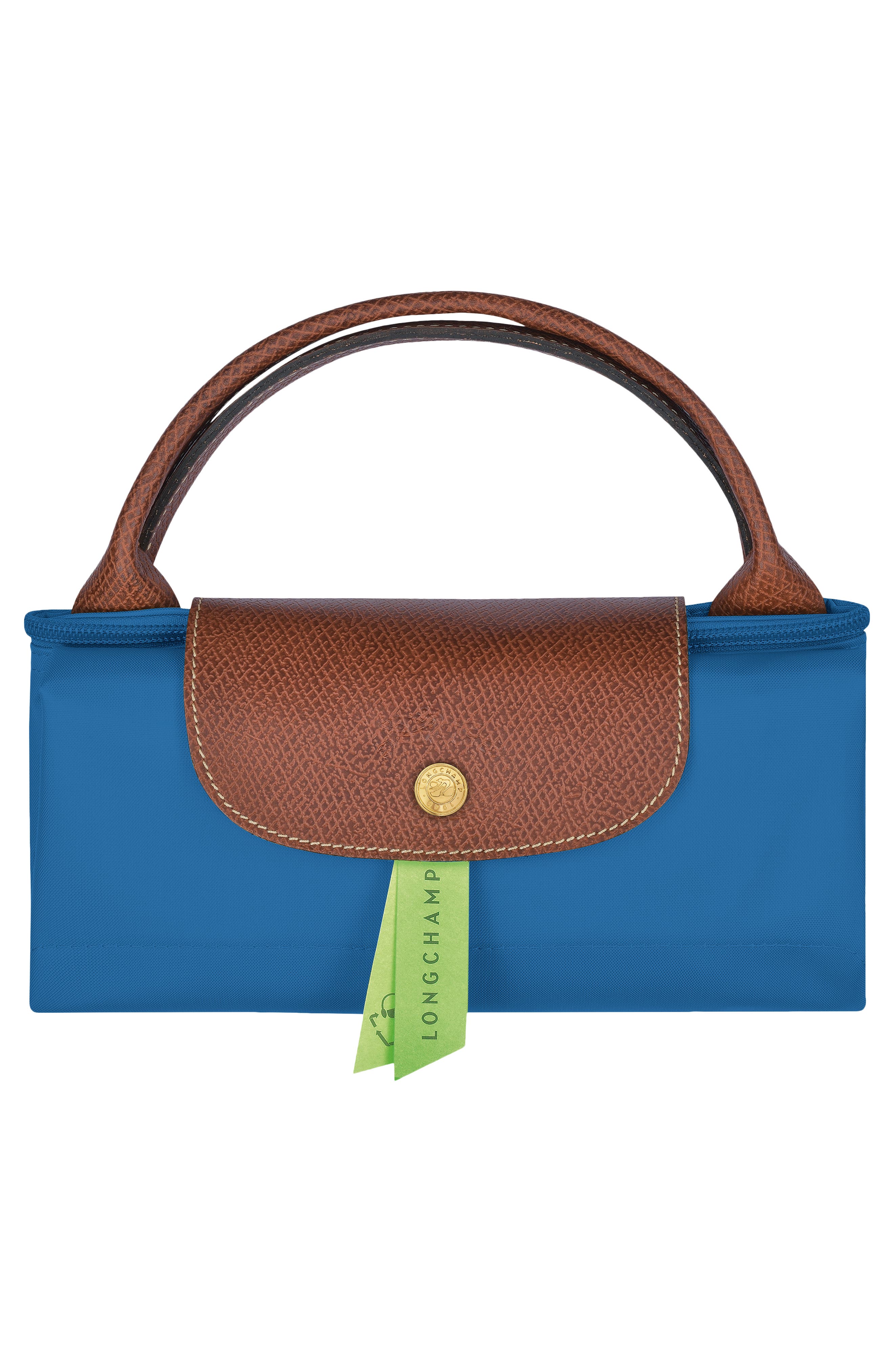 Longchamp Large Le Pliage Green Recycled Canvas Travel Bag, Alternate, color, 