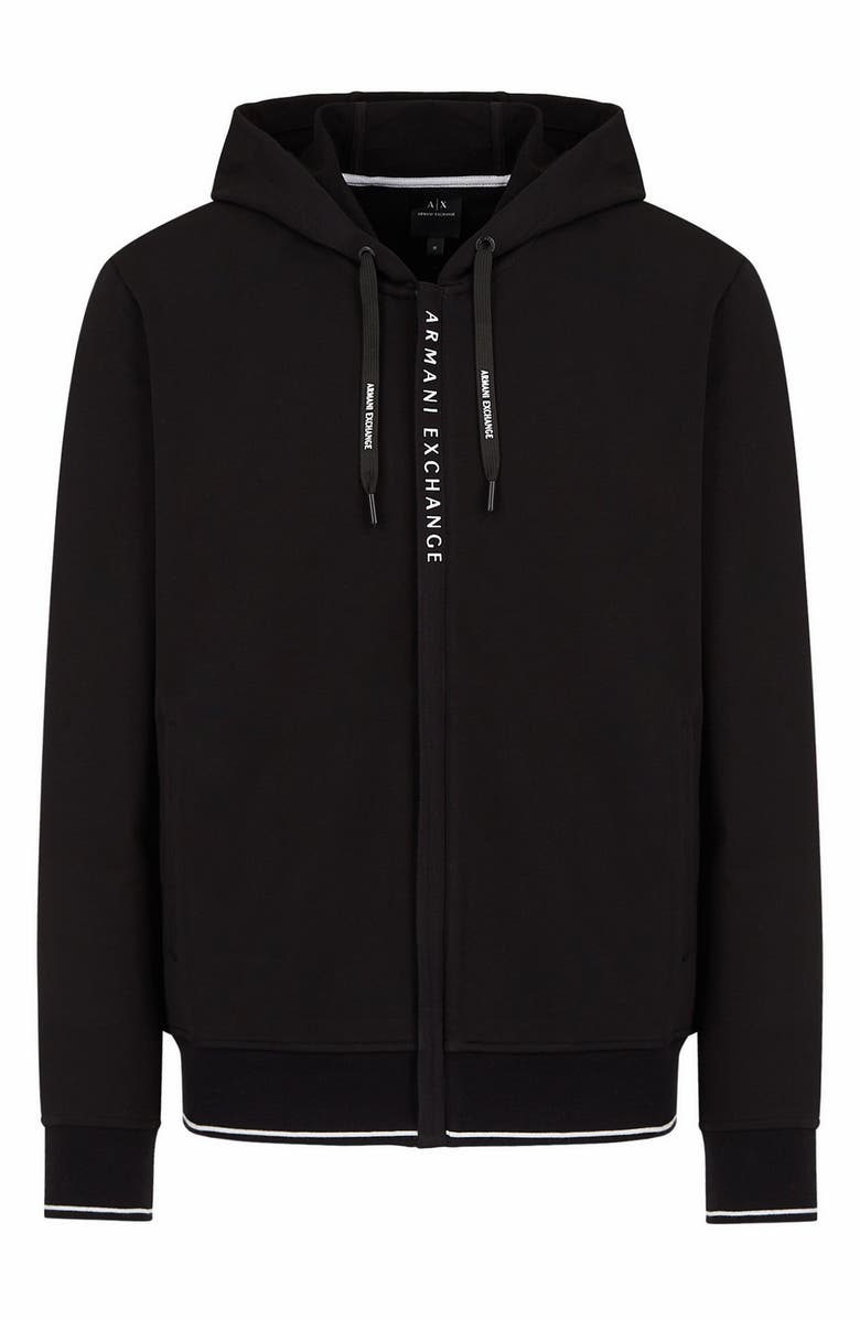 Armani Exchange Logo Zip Hoodie, Alternate, color, 