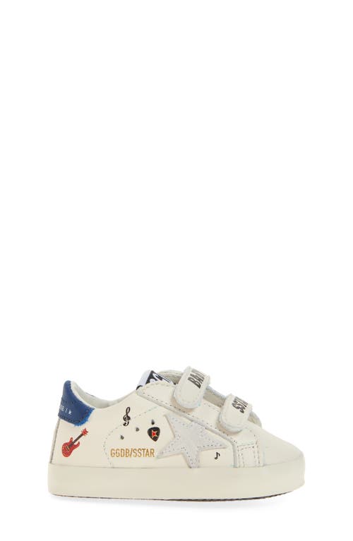 Golden Goose Old School Sneaker In White/blue