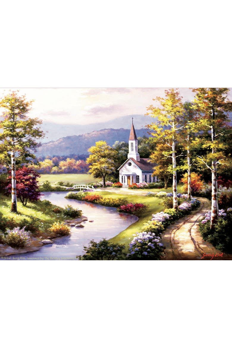Country Chapel 1000 piece Jigsaw Puzzle for Adults, Alternate, color, Multicolor