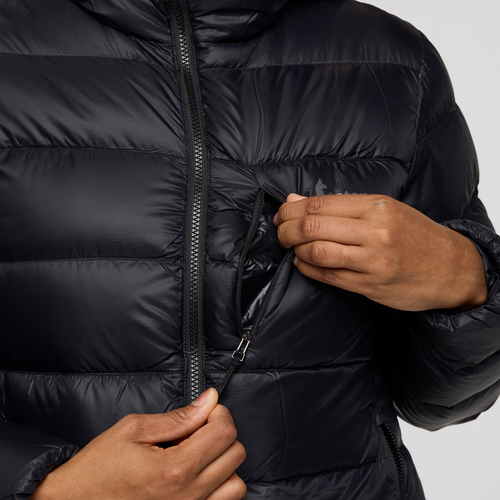 Cotopaxi Fuego Max Down Hooded Jacket In Black
