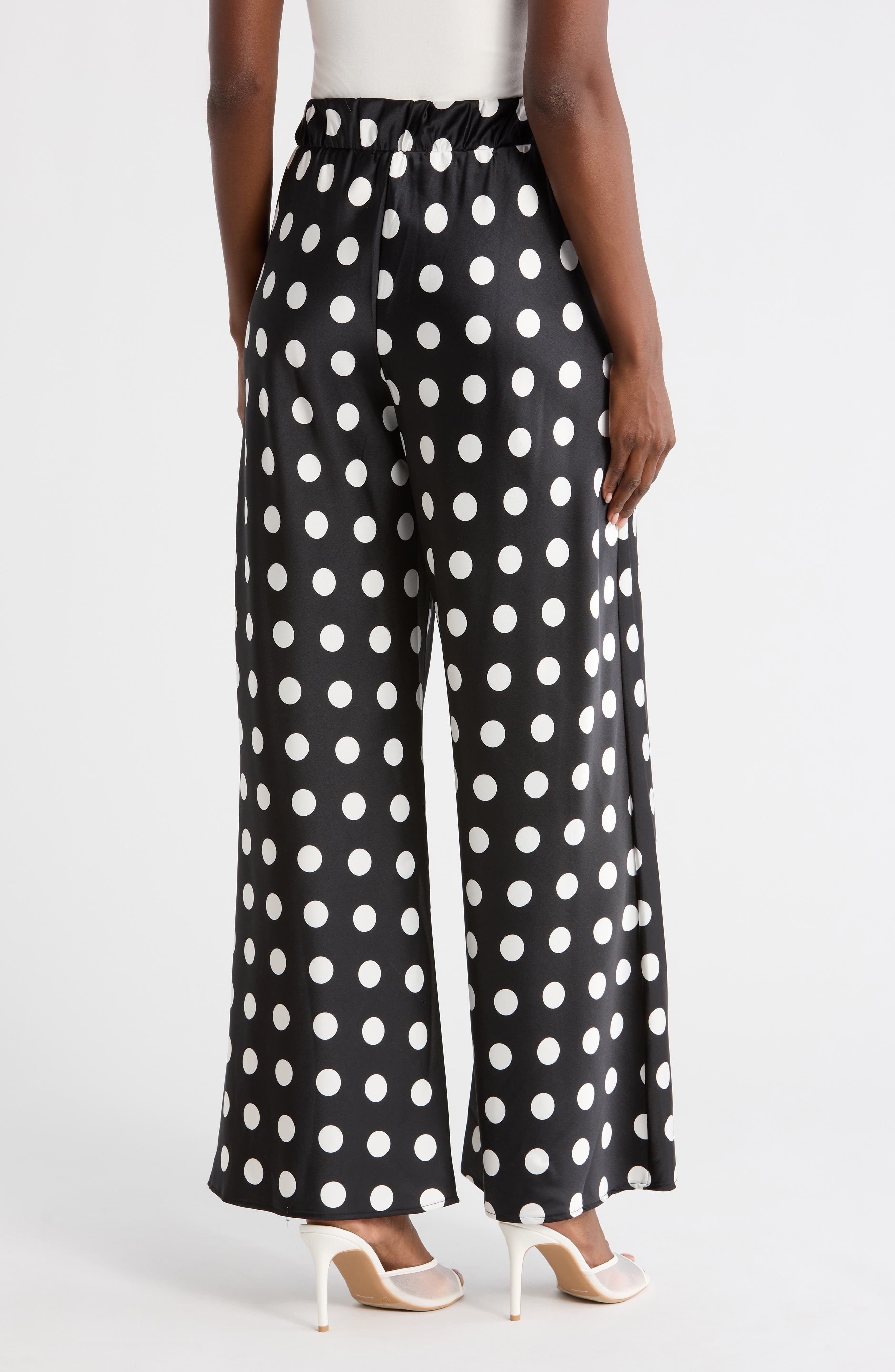 Polka Dot Wide Leg Pants - image 2
