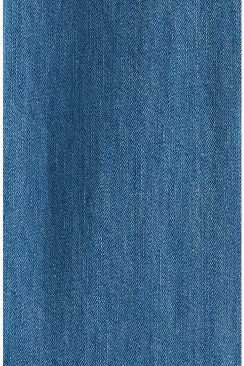 Embroidered Chambray Romper, Alternate, color, MID GEM WASH