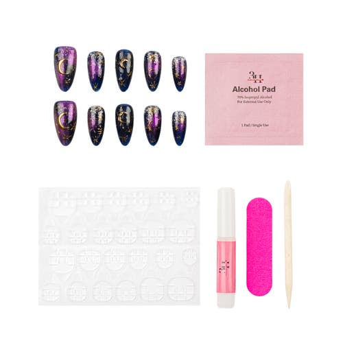 3h Nails Moonlit Magic Handmade Almond Press-on Nails
