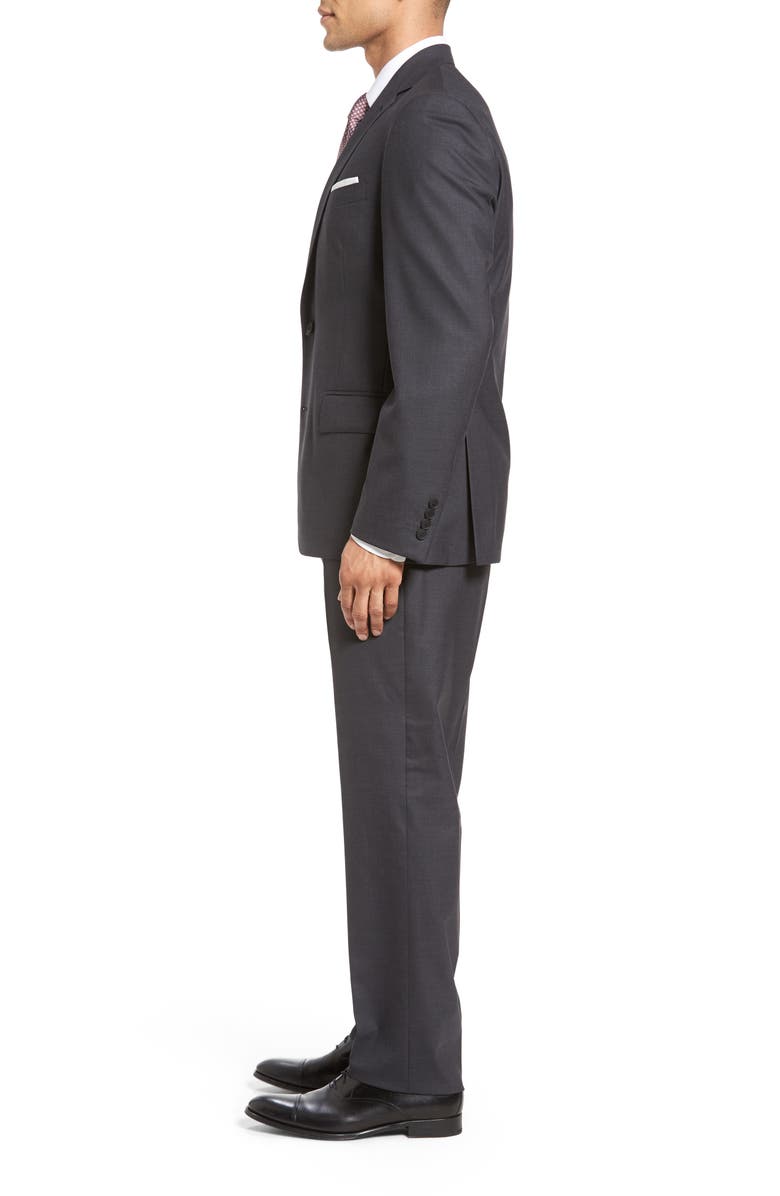 NORDSTROM MEN'S SHOP Tech-Smart Trim Fit Solid Stretch Wool Travel Suit, Alternate, color,