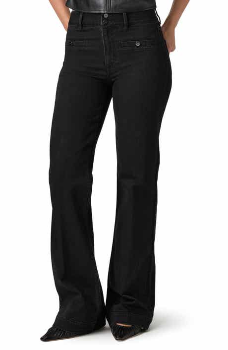 PAIGE Leenah Welt Pocket Wide Leg Jeans