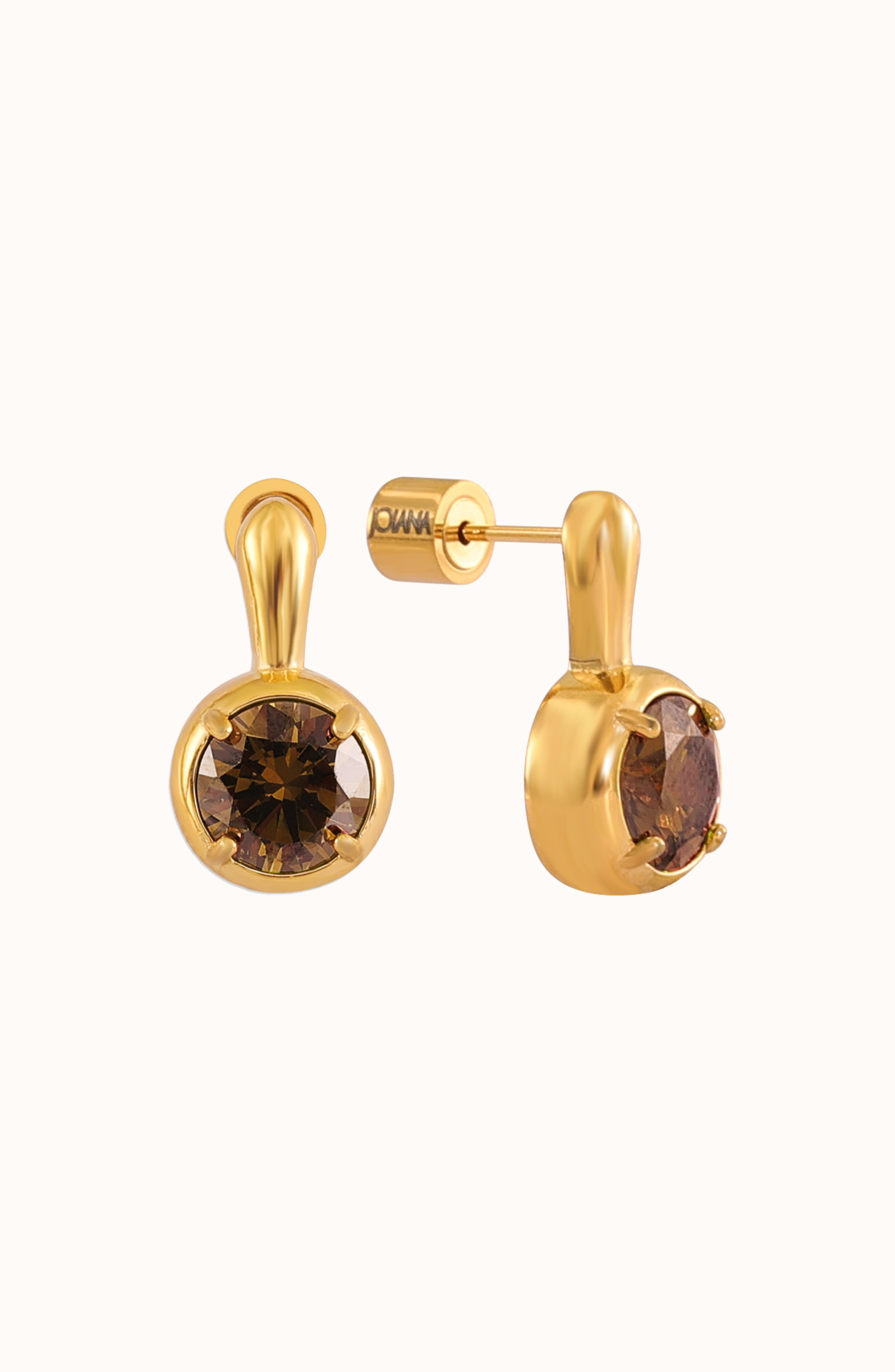 Coffee / Gold / 8mm