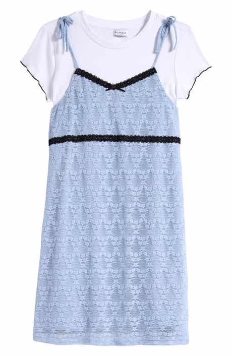 Love, Fire Kids' T-Shirt & Lace Dress Set