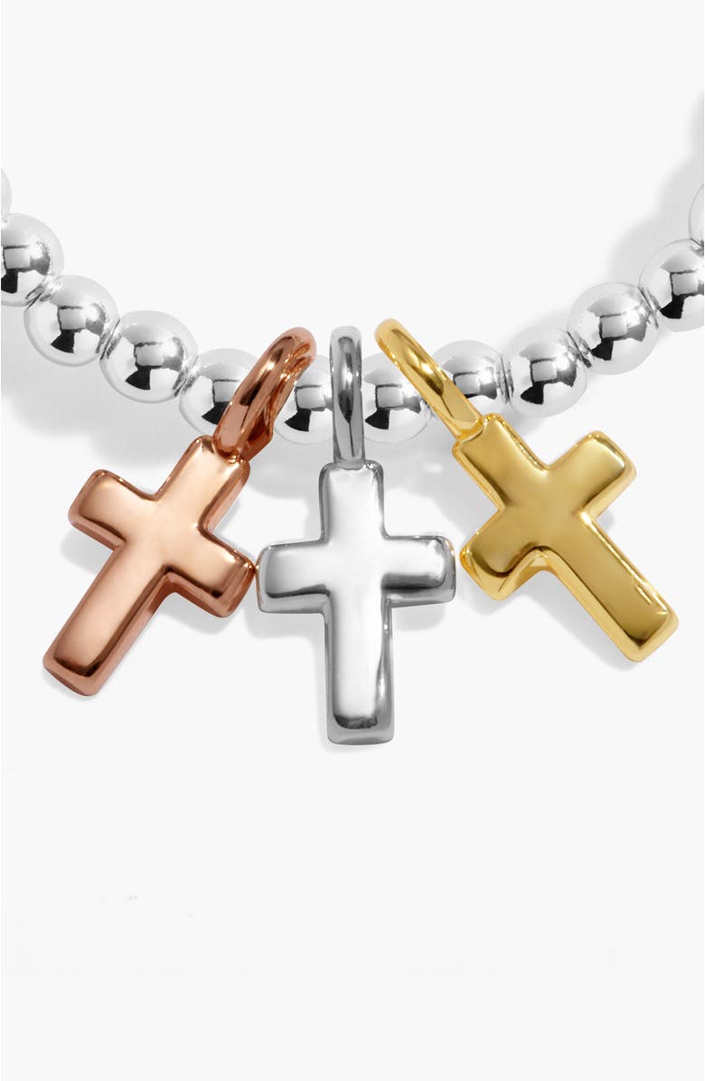 A Littles & Co A Little Charmed Moments 'Faith' Bracelet, Alternate, color, Silver, Gold & Rose Gold