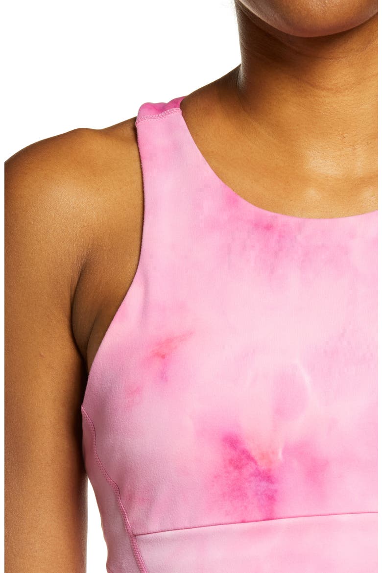 Live In Spray Dye Racerback Bra, Alternate, color, PINK DANDY