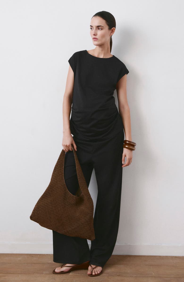 MANGO Straight Leg Maternity Pants, Alternate, color, 