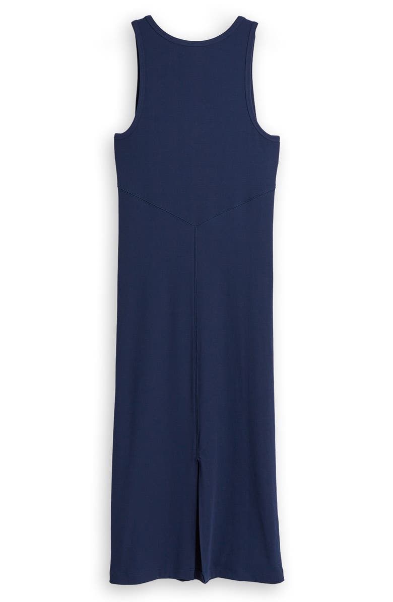 TomboyX Rib Sleeveless Midi Dress, Alternate, color, Future Dusk