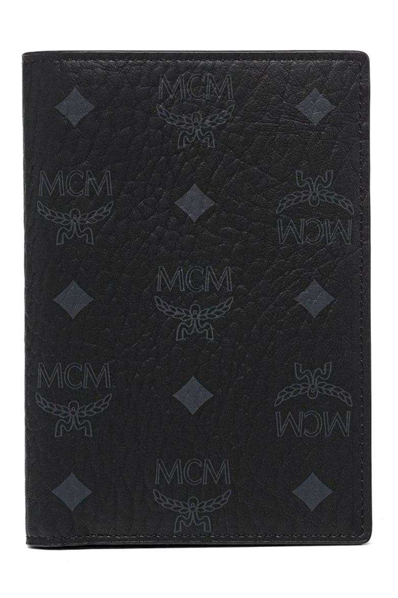 Ottomar Passport Holder in Visetos, Main, color, Black