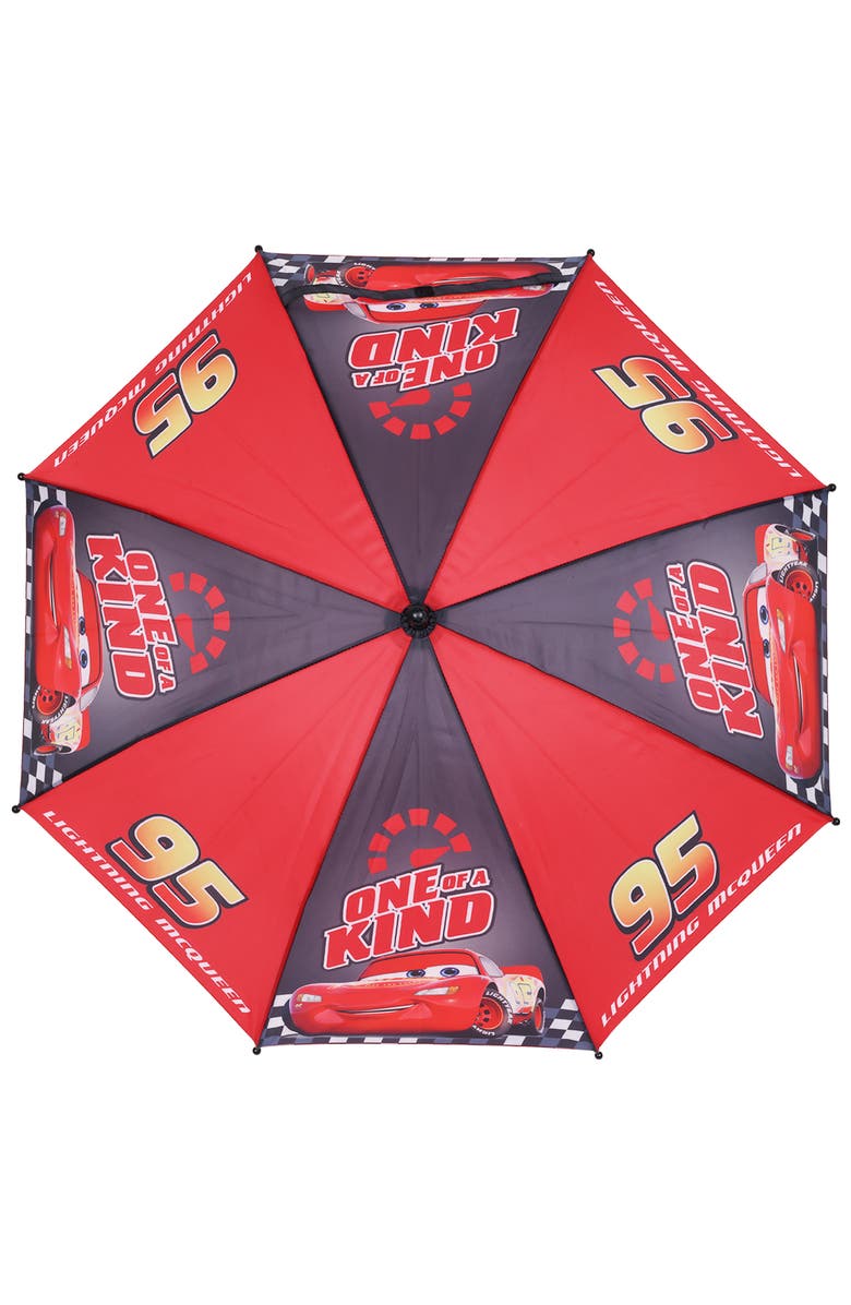 Disney Pixar Cars Lightning McQueen "One of a Kind" Kids Umbrella, Alternate, color, Black