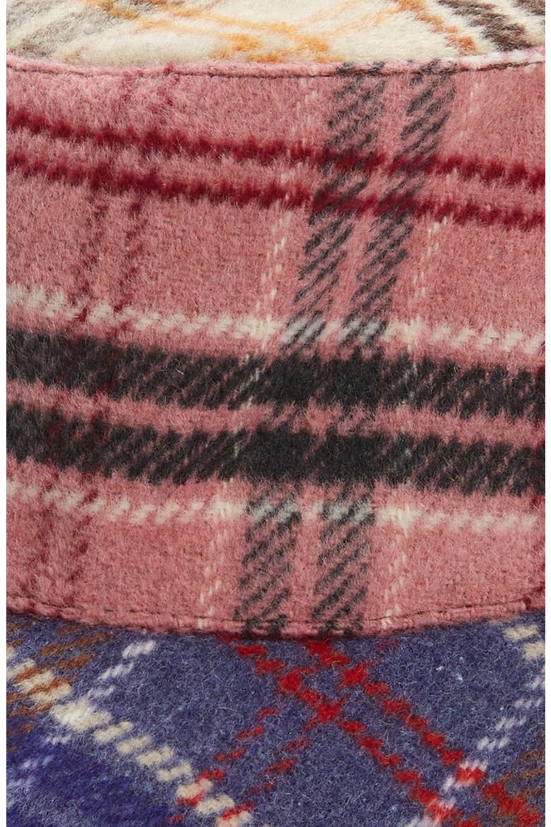 Patchwork Flannel Bucket Hat, Alternate, color, MULTI PLAID