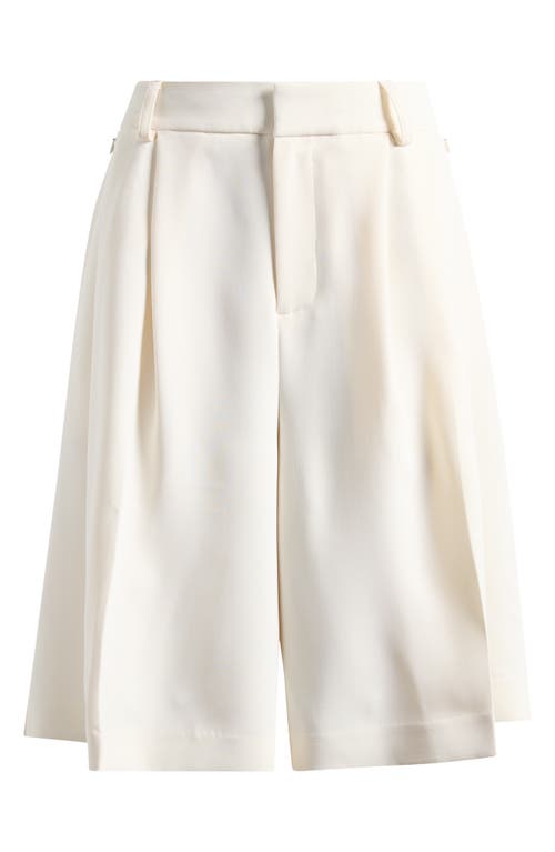 Good American Suiting Longer Length Shorts In Cloud White001