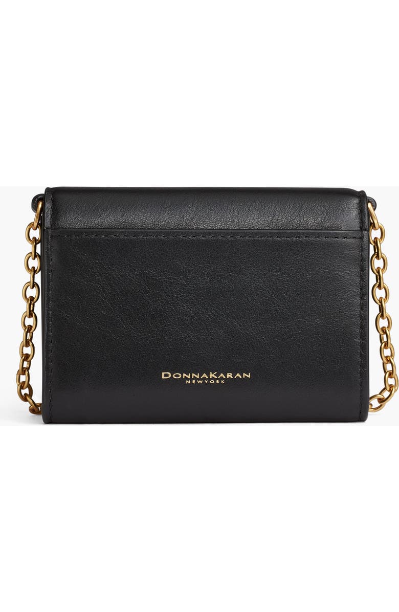 Donna Karan New York Malverne Pave Wallet On String, Alternate, color, Black/Gold