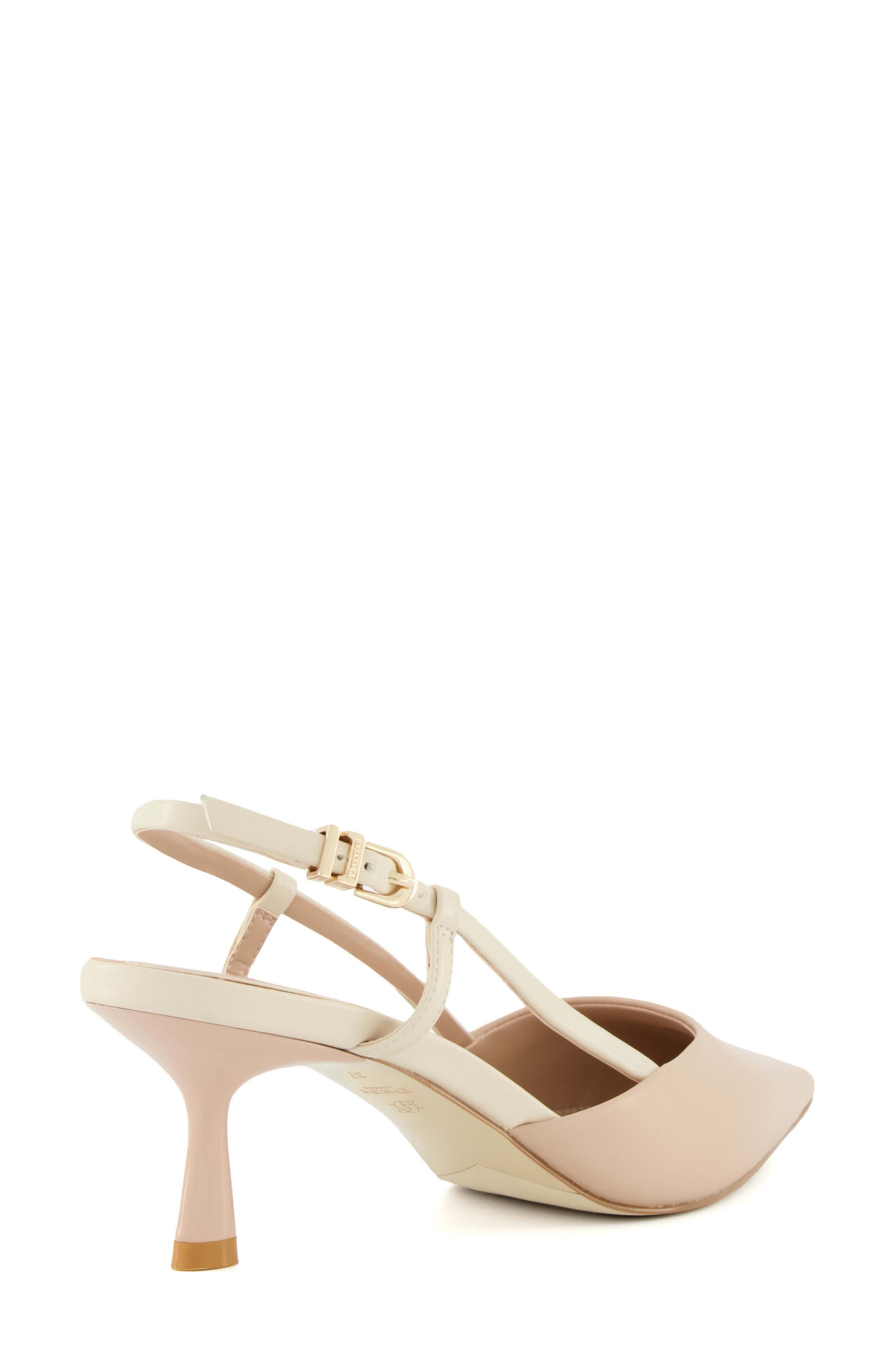 Dune London Classify Pointed Toe Slingback Pump, Alternate, color, Blush