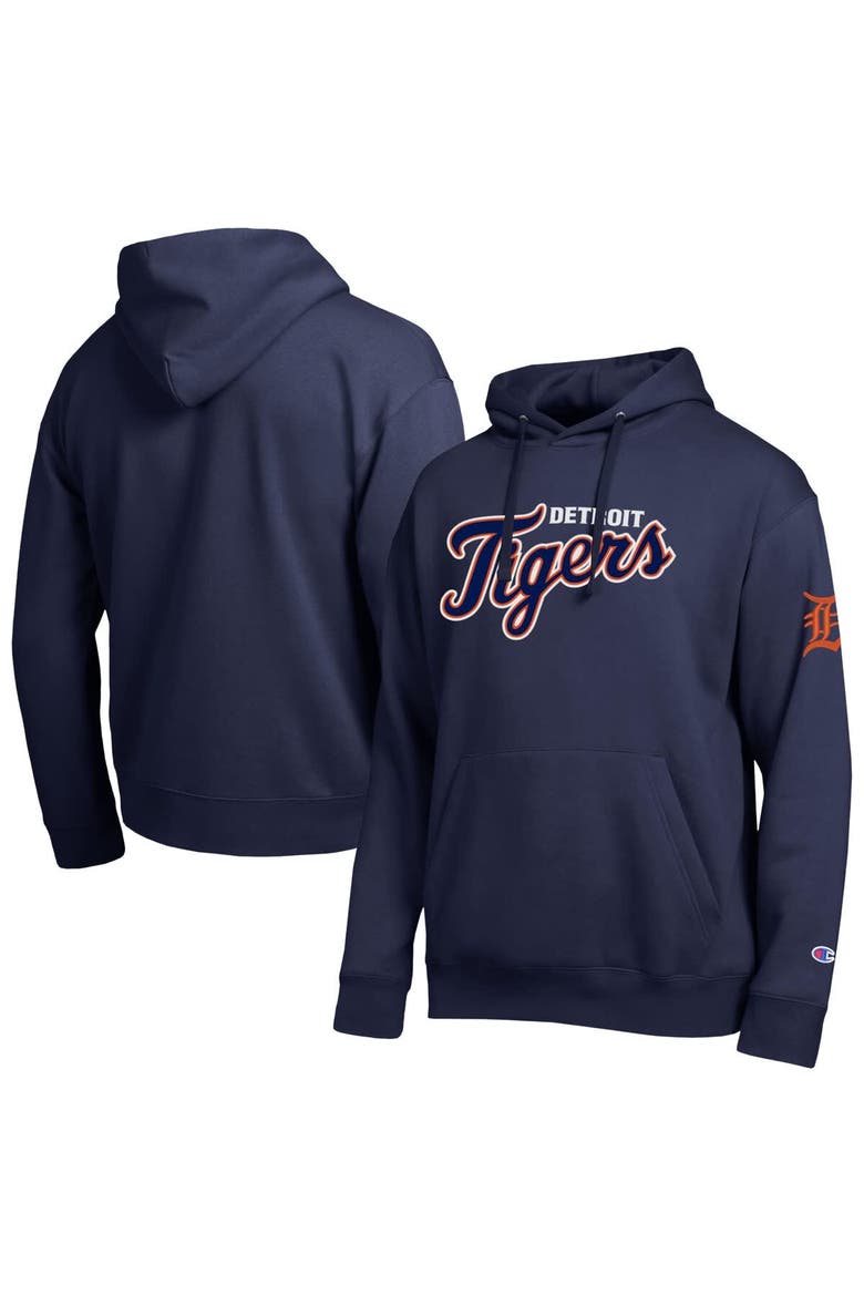 Men's Champion  Navy Detroit Tigers All Star Wordmark Hoodie, Main, color, Navy