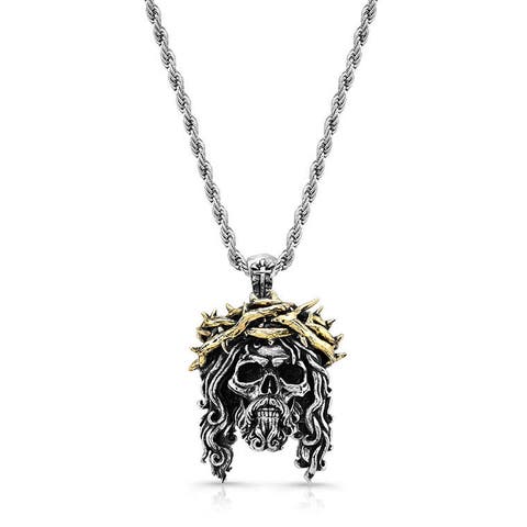 Jesus Skull Piece Pendant