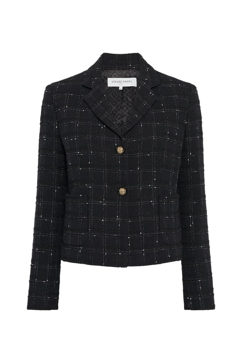 Tiana Single Breasted Tailored Blazer, Alternate, color, Black