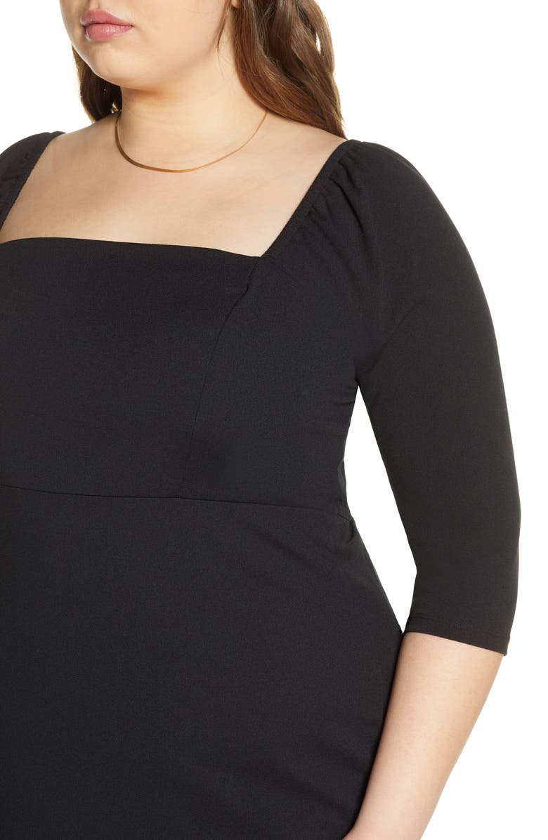 Leith Square Neck Minidress, Alternate, color,