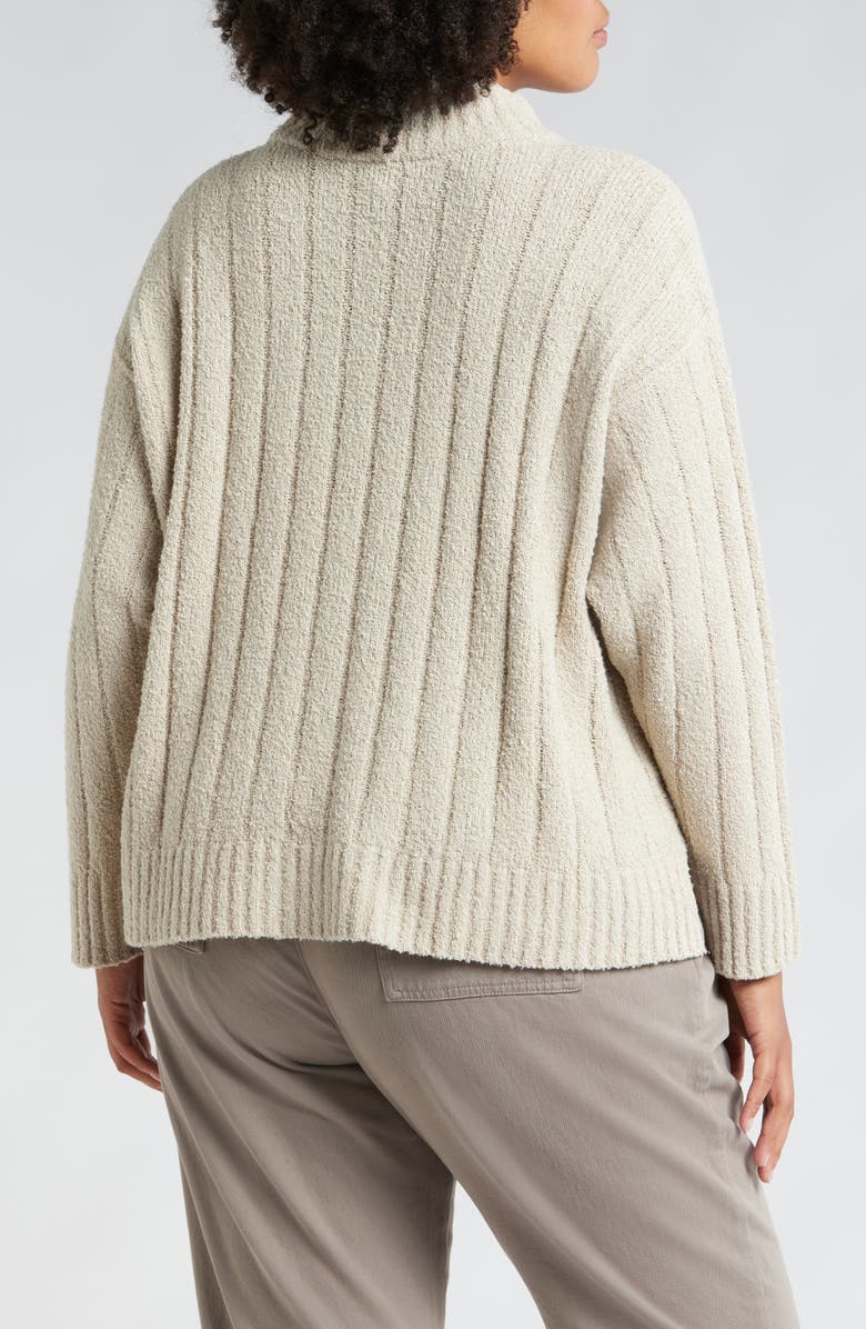 Eileen Fisher Rib Mock Neck Sweater, Alternate, color, 