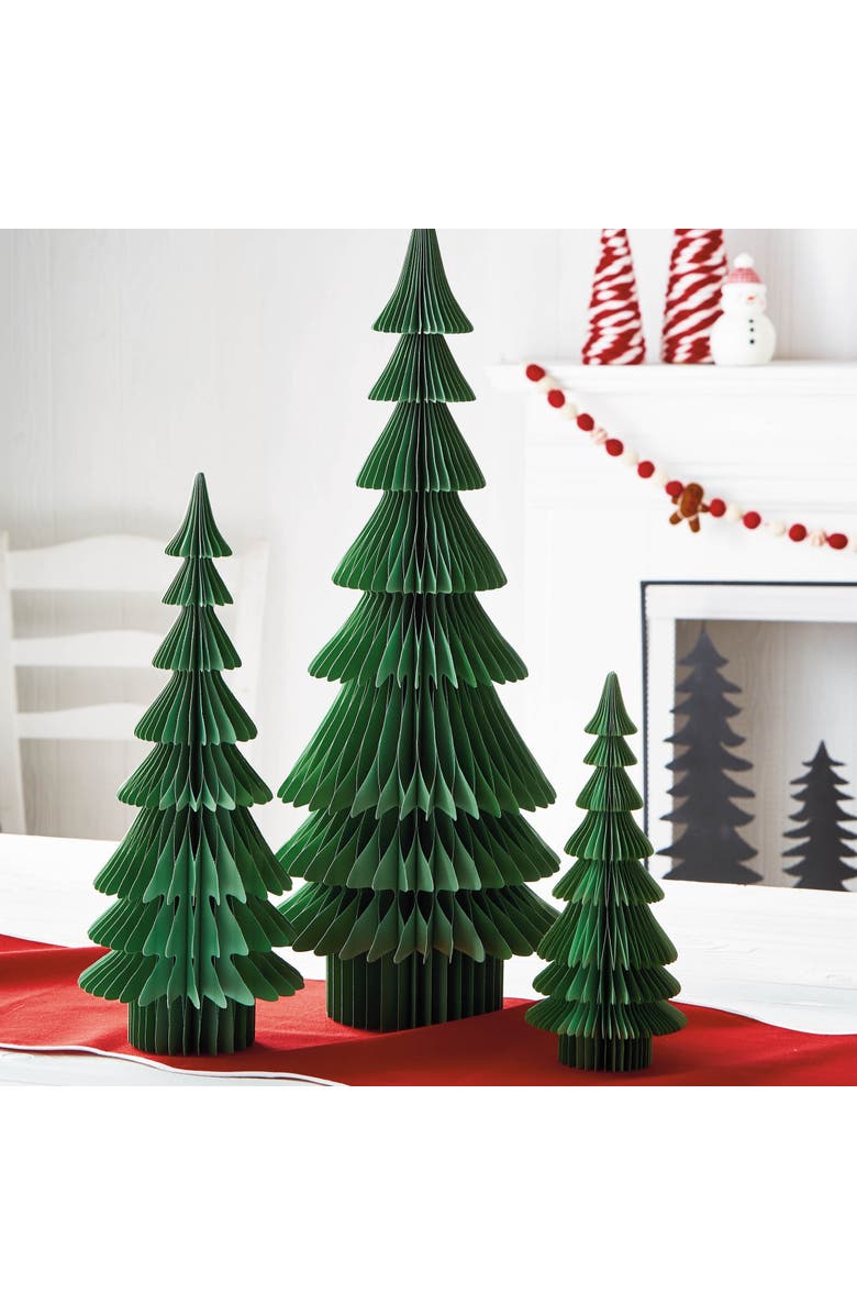 tag Evergreen Paper Tree Decor - Large Holiday Sculpture, Alternate, color, Green
