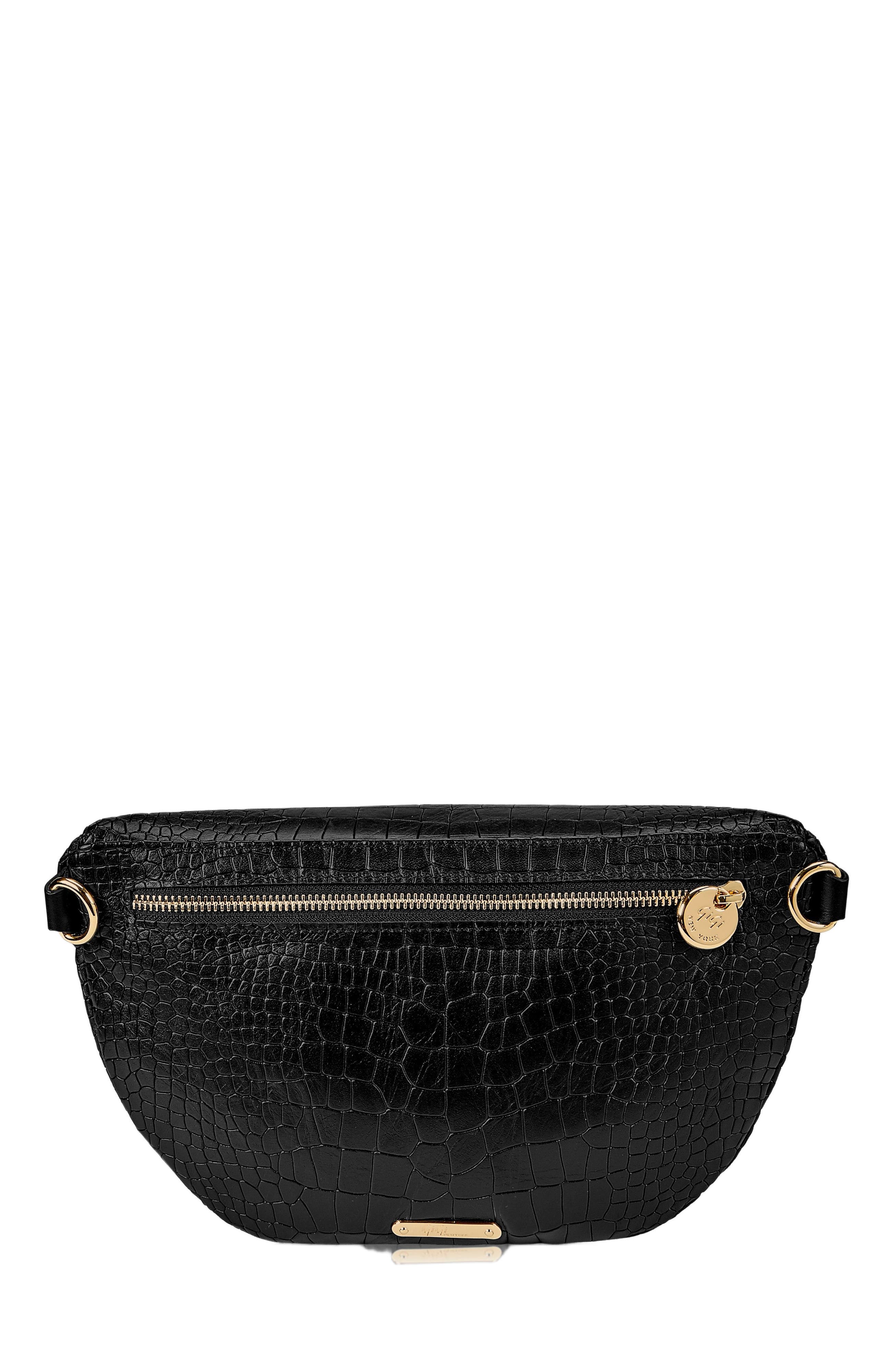 GiGi New York Beck Sling Bag, Alternate, color, Black Embossed Croc
