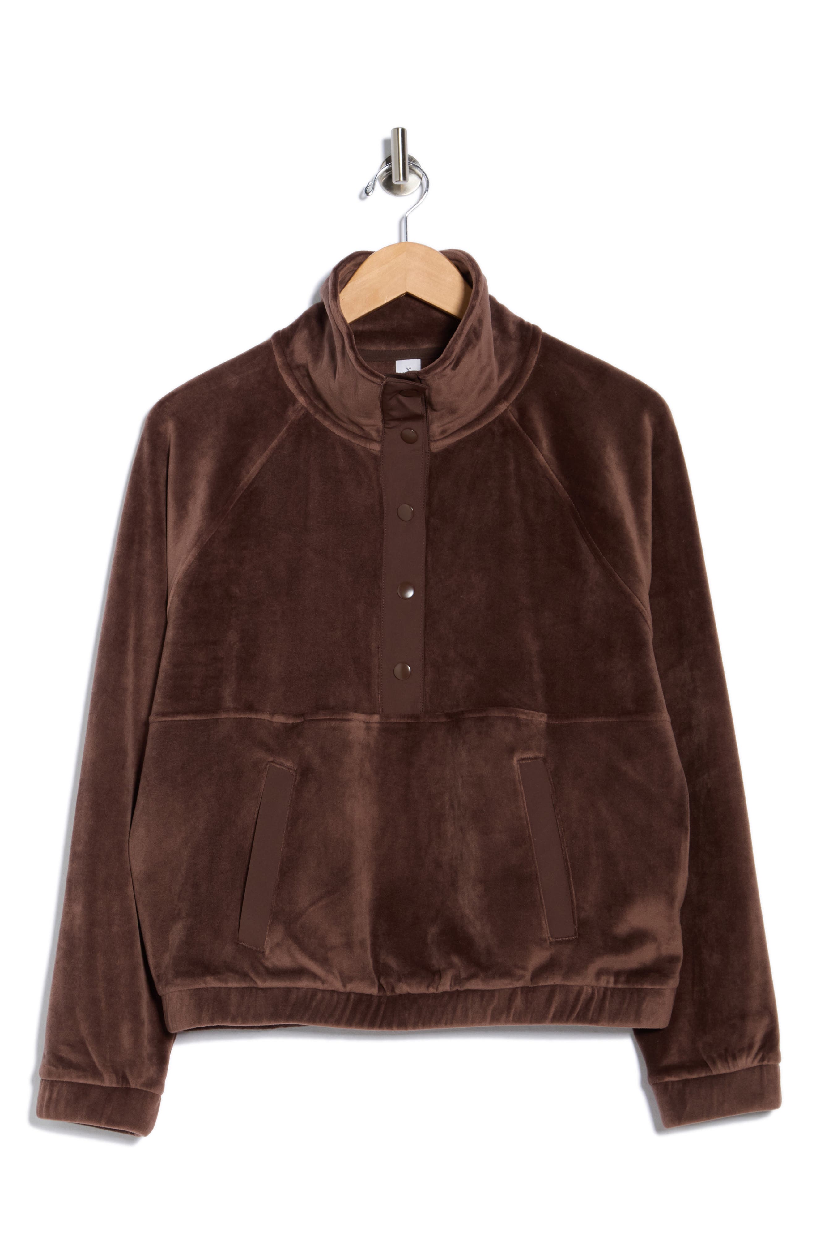 Yogalicious Double Butter Santa Monica Pullover In Brown