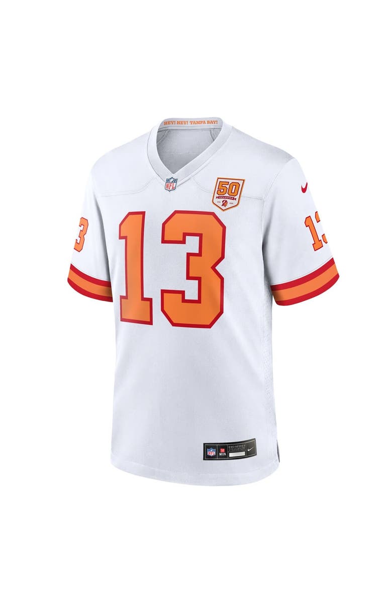 Nike Men's Nike Mike Evans White '76 Tampa Bay Buccaneers 50th Season Game Jersey, Alternate, color, White